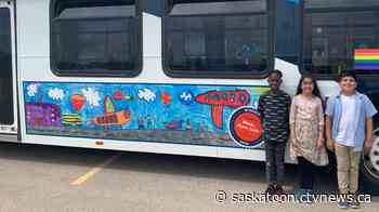 Saskatoon Transit unveils new bus art designed by kids - CTV News Saskatoon
