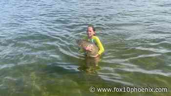 11-year-old girl catches huge carp with her bare hands in Lake Minnetonka - FOX 10 News Phoenix