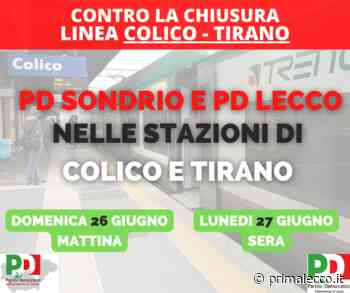 Presidi in stazione contro la chiusura della Colico Tirano - Prima Lecco