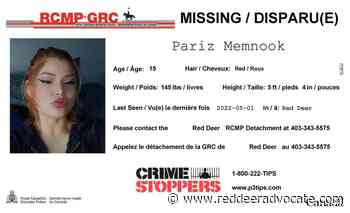 Missing: Pariz Memnook, 15 - Red Deer Advocate