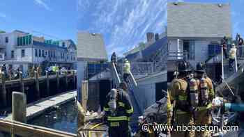 Fire Burns Gloucester Marina Building - NBC10 Boston
