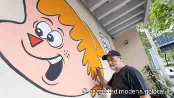 Modena, in viale Amendola: Murales in memoria di Paul Campani, il padre di Carosello - La Gazzetta di Modena