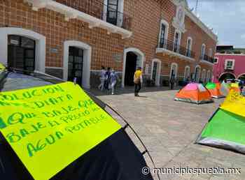 Protestan en Atlixco por el precio de la tarifa de agua - Municipios Puebla