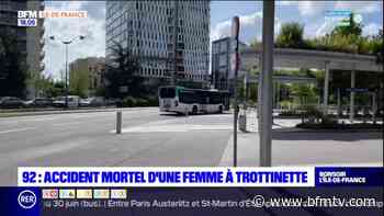 Rueil-Malmaison: une femme en trottinette meurt percutée par un bus - BFMTV