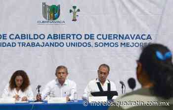 Cabildos abiertos en Cuernavaca, espacios de contacto con la población - Quadratín - Quadratín Morelos