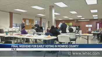 Final weekend for early voting in Monroe County