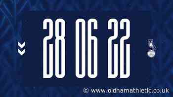 2022/23 Home Kit Launch - News - oldhamathletic.co.uk