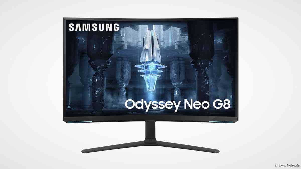 Samsung Odyssey Neo G8: Erster 4K-Monitor mit 240 Hertz im Handel - heise online