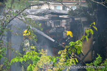 Fire guts trailer near Fraser Highway – Langley Advance Times - Langley Advance Times