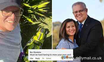 Scott Morrison responds to a cheeky dig over his Facebook post with his lawnmower - Daily Mail