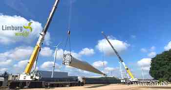 Onderdelen voor nieuwe windturbine vervoerd via Albertkanaal | Ham | hln.be - Het Laatste Nieuws