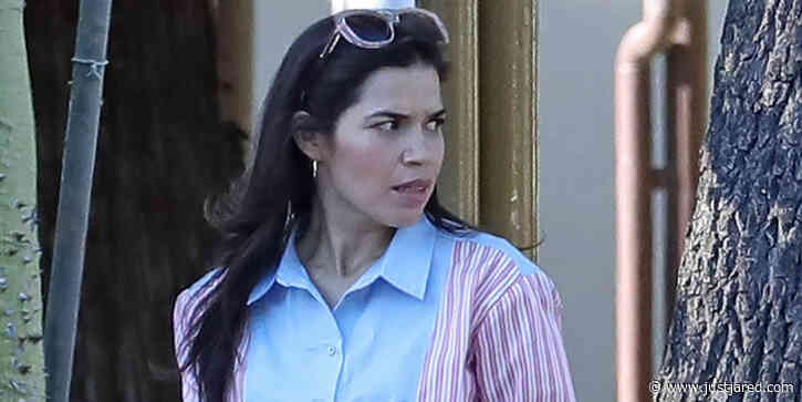 America Ferrera Makes First Appearance on 'Barbie' Set With Margot Robbie & Ryan Gosling