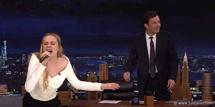 Evan Rachel Wood Delivers Amazing Cover of Madonna's 'Material Girl' on 'The Tonight Show'