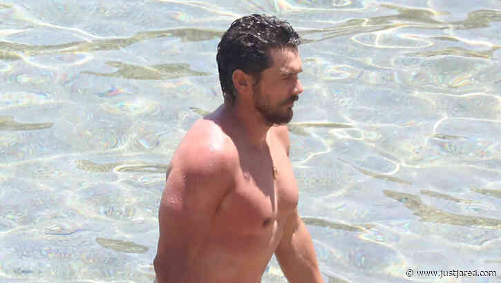 James Franco Spotted Shirtless at the Beach in Greece with Longtime Girlfriend Izabel Pakzad