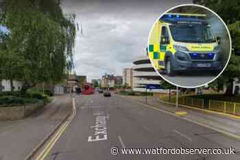 Watford town centre crash leaves pedestrian in hospital