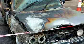 Firefighters put out vehicle blaze in harbour car park - Cornwall Live