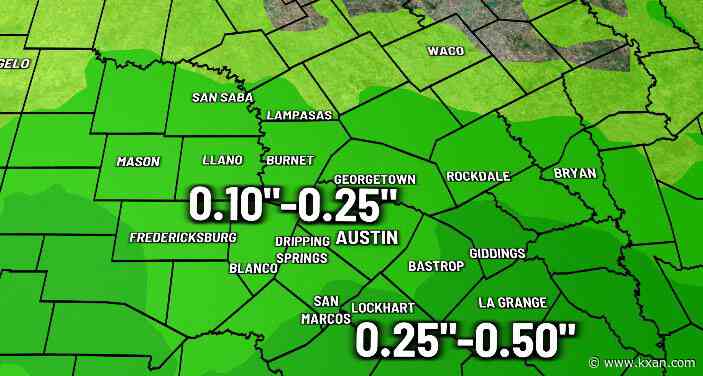 Two days of heat ... three days with rain