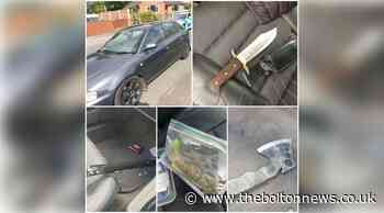Farnworth: 'Racing' Audi driver caught with knife, axe and drugs