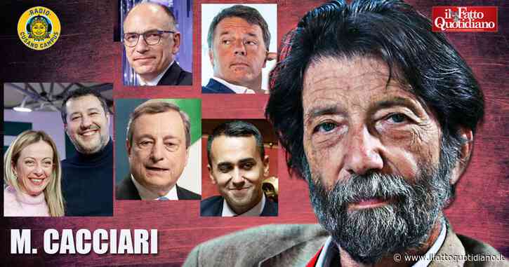 Cacciari: “Draghi grossa delusione, non è Macron. M5s? Fuoco di paglia, come lo è stato Renzi. Non hanno storia e fondamenti culturali”