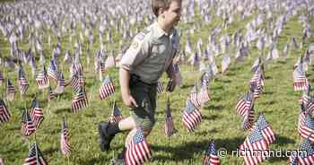 12000 flags displayed at Virginia War Memorial for Hill of Heroes - Richmond Times-Dispatch