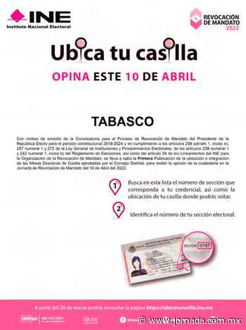 INE no instalará casillas en Macuspana, poblado donde nació AMLO - jornada.com.mx