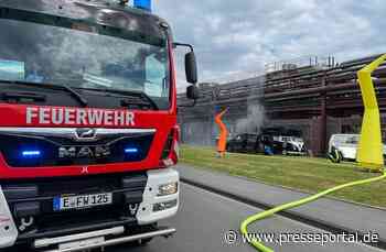 FW-E: Foodtruck geht auf Zollverein in Flammen auf - eine Person verletzt