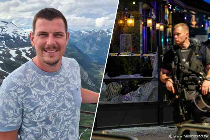 Hovenaar Christophe (32) ontsnapte op het nippertje aan aanslag in Oslo: “Het enige wat ik kon denken was ‘ik hoop dat ik niet geraakt word’”