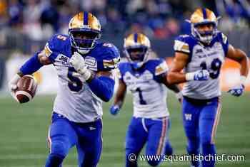 Blue Bombers stay unbeaten with 26-12 win over Tiger-Cats - Squamish Chief