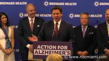 Florida Gov. Ron DeSantis Signs Alzheimer's Education Bill in Fort Lauderdale