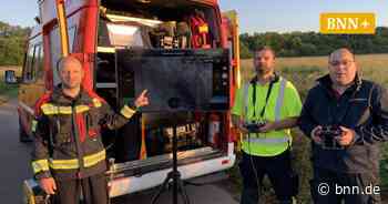 Testflug: Die Feuerwehr Kronau hat eine neue Drohne nicht nur zur Rehkitzrettung - BNN - Badische Neueste Nachrichten