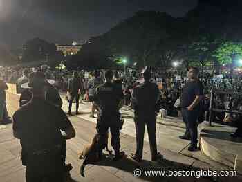 Providence off-duty police officer on paid leave after allegedly assaulting political opponent at abortion rights rally - The Boston Globe