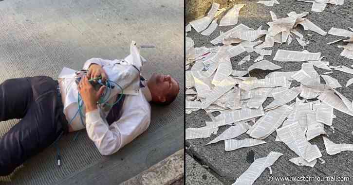 'Full Blown Assault on Christianity': Pro-Abortion Agitators Attack Preacher, Rip His Bible to Shreds