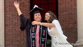 WATCH:  First-generation student honors her immigrant mom on graduation day