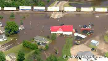 Heavy rain causes mass flooding in Randall, Minnesota