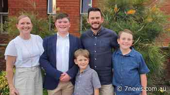 Sydney dad who collapsed moments after playing with kids at home sends powerful message - 7NEWS