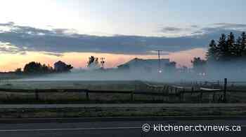 Heavy smoke covers Baden after barn fire - CTV News Kitchener