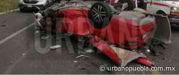 volcadura de un automóvil en la carretera Apizaco-Tlaxco deja un lesionado - Urbano | Noticias Mexico - Urbano Puebla