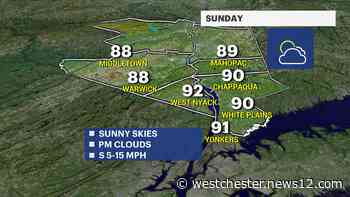 WEATHER TO WATCH: Hot, humid Sunday across the Hudson Valley before storm showers Monday - News 12 Westchester