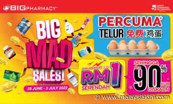 BIG Pharmacy's BIG MAD sales is here! Discounts up to 90% with prices as low as RM1. - Malaysiakini