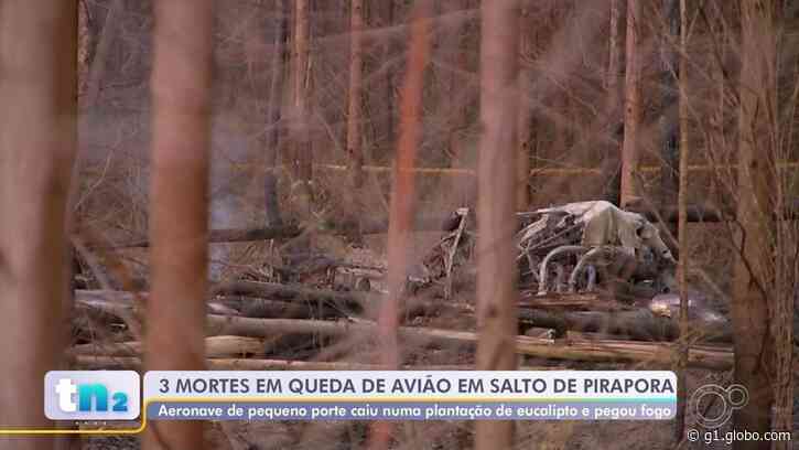 Três pessoas morrem em acidente com avião em Salto de Pirapora - Globo.com