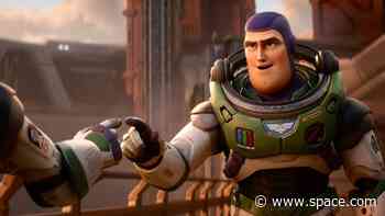 Buzz Lightyear has really flown in space. Here are the videos to prove it.
