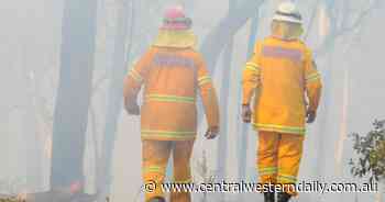 Rural Fire Service's Lachlan Allan says ground too wet for RFS vehicles as fire raged at Baldry - Central Western Daily