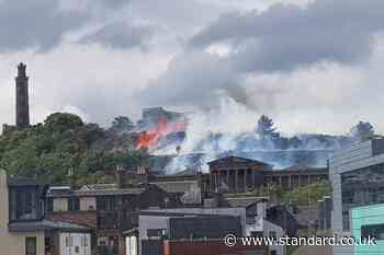Edinburgh wildfire: Huge flames rip across UNESCO heritage site Calton Hill