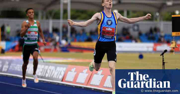 Max Burgin storms home to win 800m men’s final at UK Championships