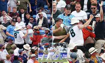 Brawl breaks out in crowd at third and final test between England and New Zealand at Headingley