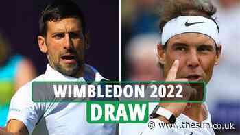 When could Novak Djokovic play Rafael Nadal at Wimbledon 2022? Full draw details... - The Sun