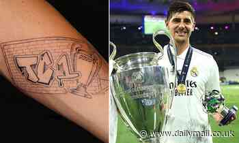 Real Madrid goalkeeper Thibaut Courtois gets tattoo to celebrate Champions League triumph