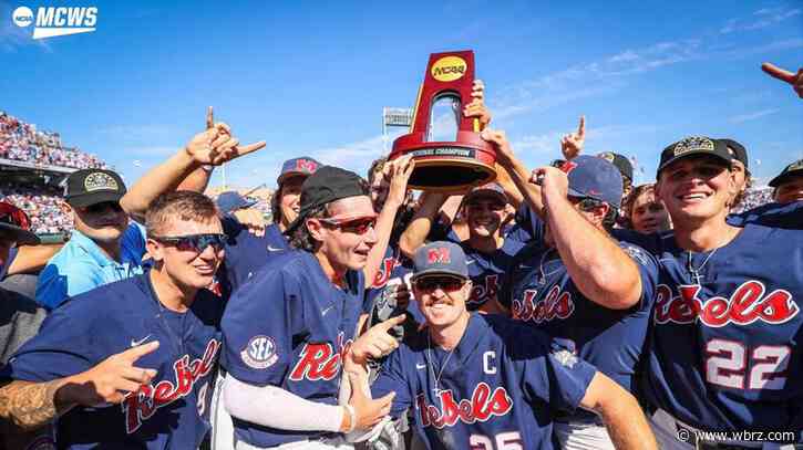 Ole Miss wins their first College World Series, beating Oklahoma 4-2