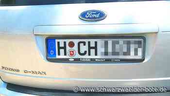 HCH-Kennzeichen - H wie Hechingen – oder Hannover - Schwarzwälder Bote