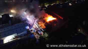 Major fire breaks out at warehouse in St Helens - St Helens Star